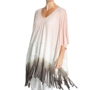 Chico’s Felicity V-neck Fringe Poncho